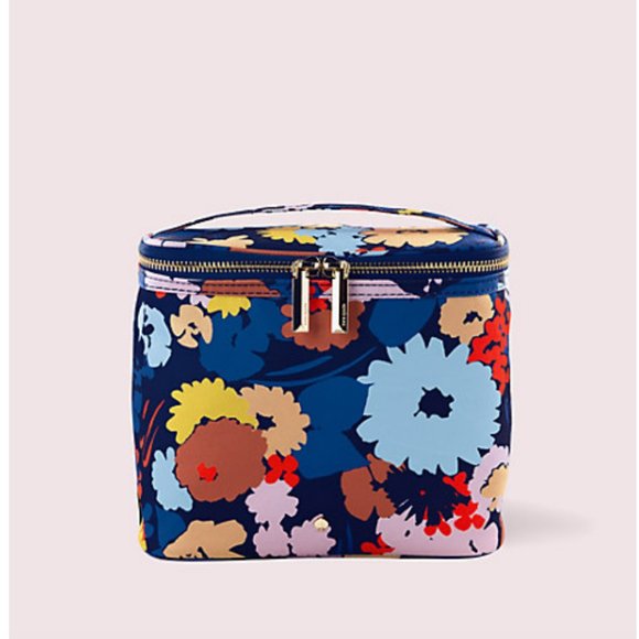 kate spade swing flora lunch cosmetic travel tote bag box container nwt - Picture 1 of 5